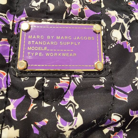 MARC by MARC JACOBS Nylon Black Floral Tote Bag *must have* - Picture 2 of 9